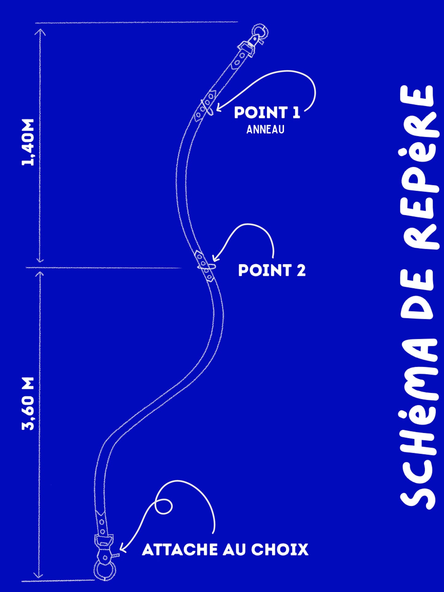 Longe multi-position 5 m